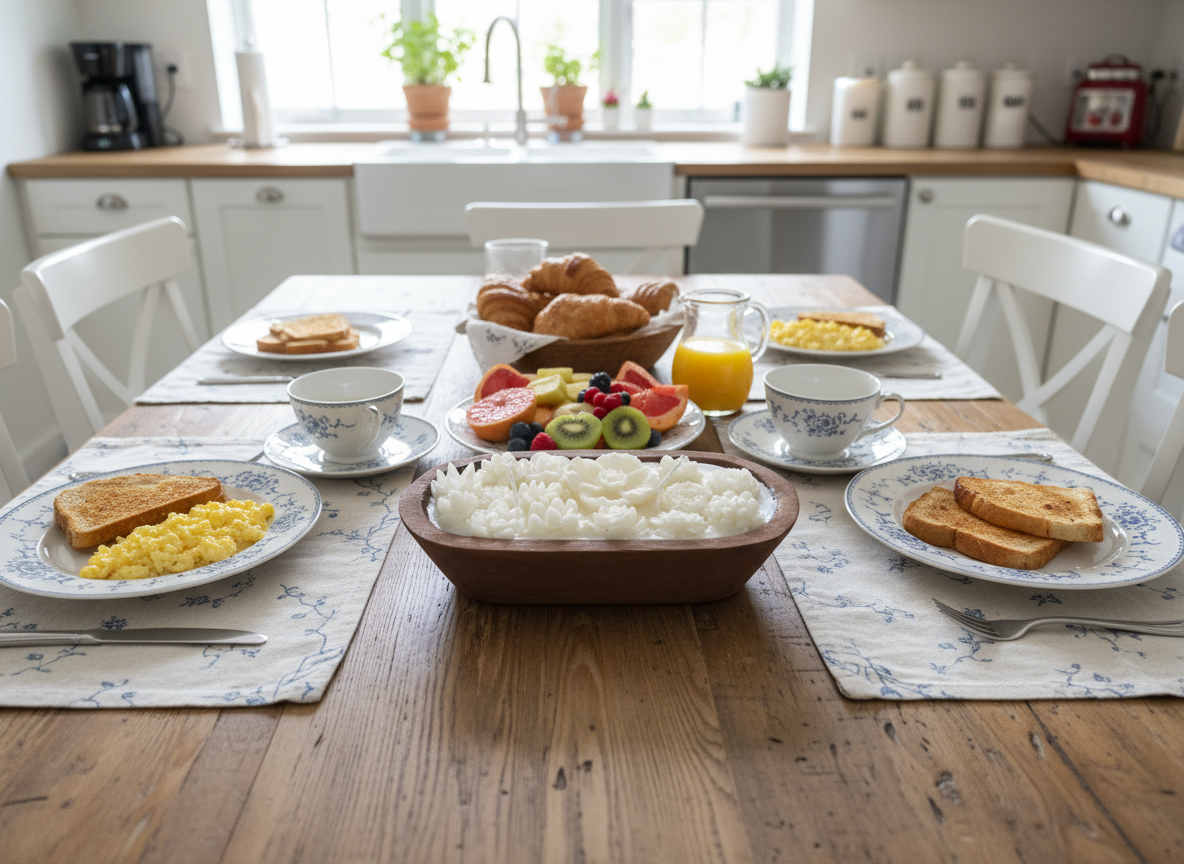 Floral Wooden Bowl Candle