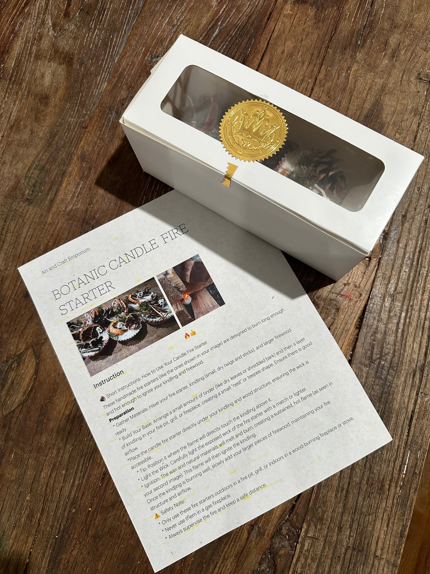 Botanical Candle Fire Starter